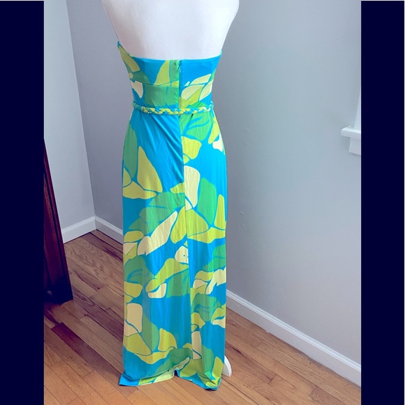 Lilly Pulitzer Paige Maxi Dress Turquoise Size 2 - Picture 2 of 10